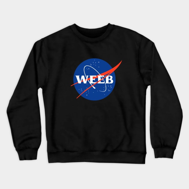 Weeb Nasa - Funny Parody Crewneck Sweatshirt by Daytone